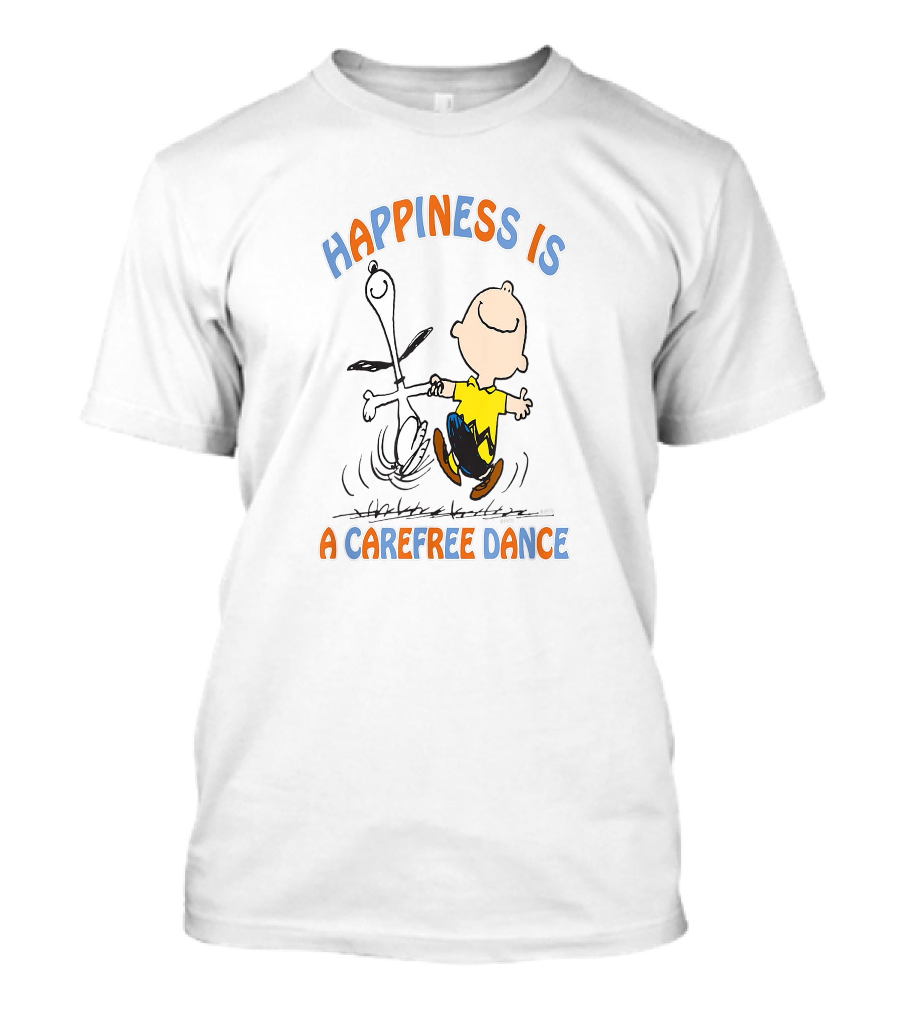 Happiness Is A Carefree Dance Peanuts Snoopy And Charlie Brown T-Shirt