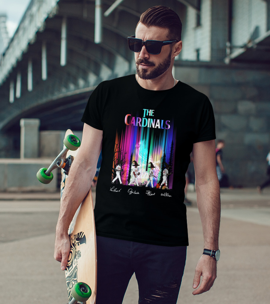 The Cardinals St. Louis Baseball Legends Aurora Borealis T-Shirt