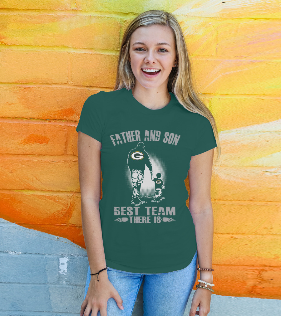 Father And Son Green Bay Packers Best Team There Is T-Shirt