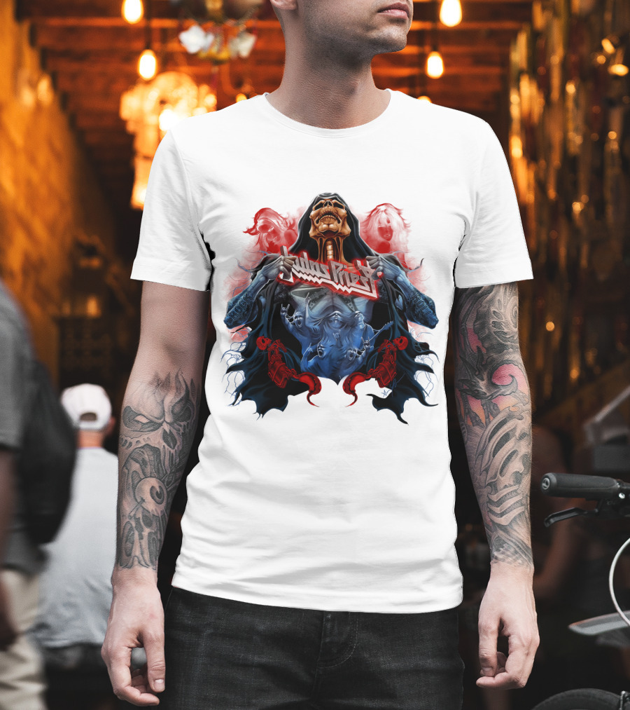 Judas Priest DH 89 Screaming For Vengeance Skeleton T-Shirt