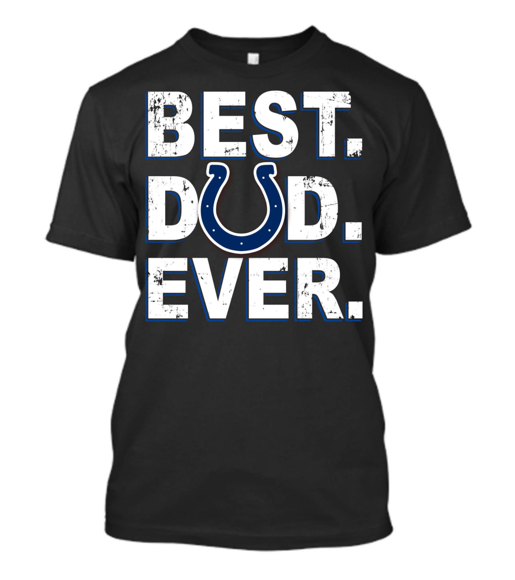 Best Dad Ever Colts Horseshoe T-Shirt