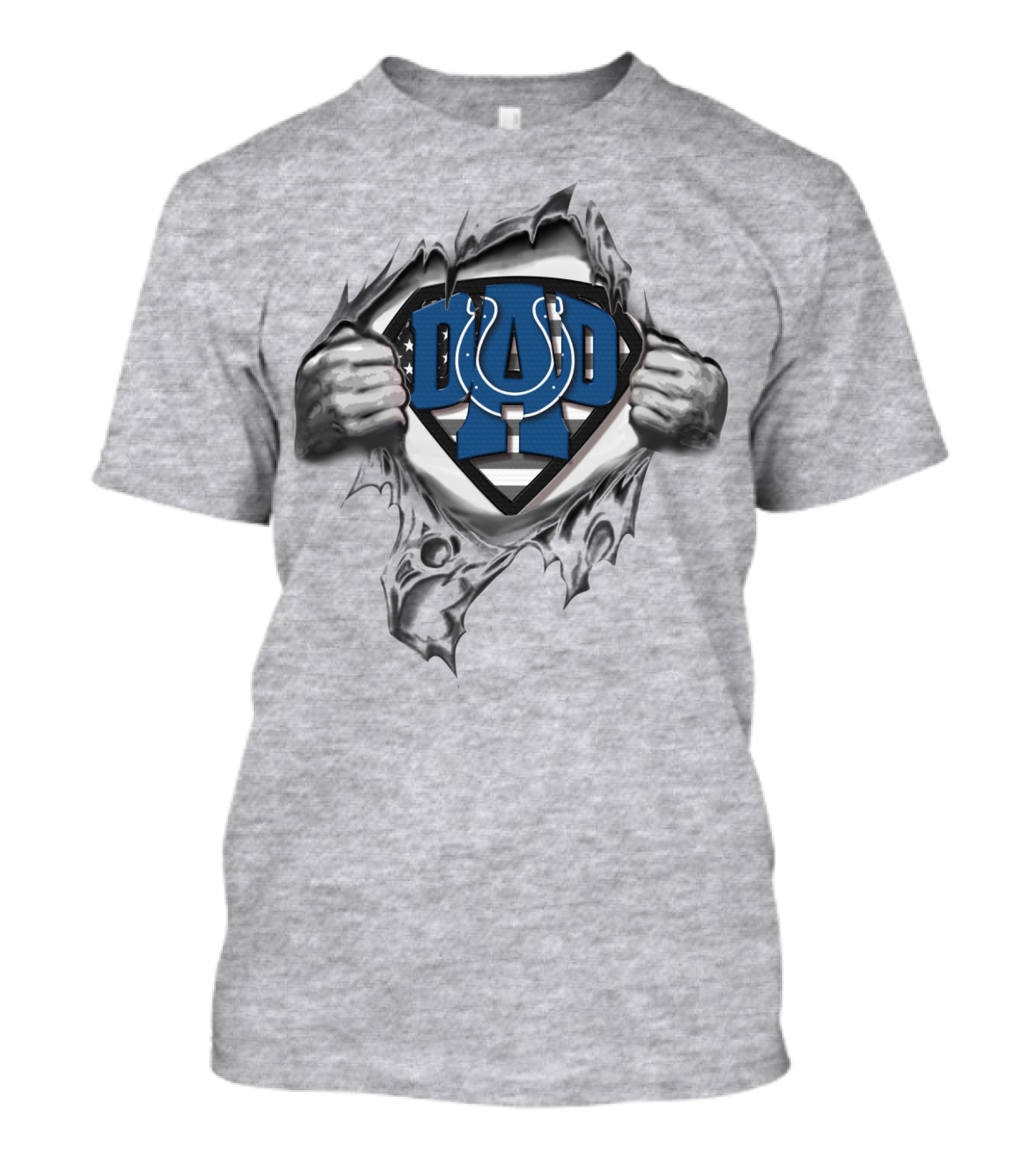 Indianapolis Colts Dad Superhero T-Shirt