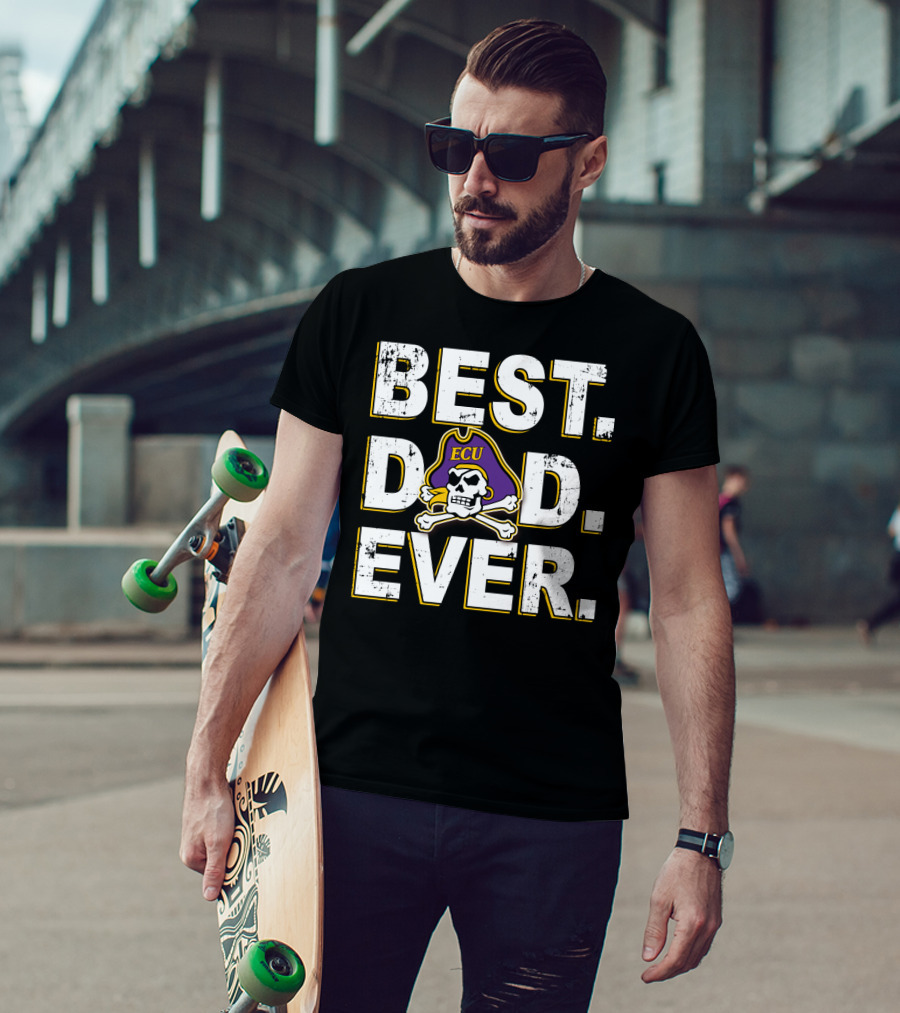 Best Dad Ever Ecu Pirates T-Shirt