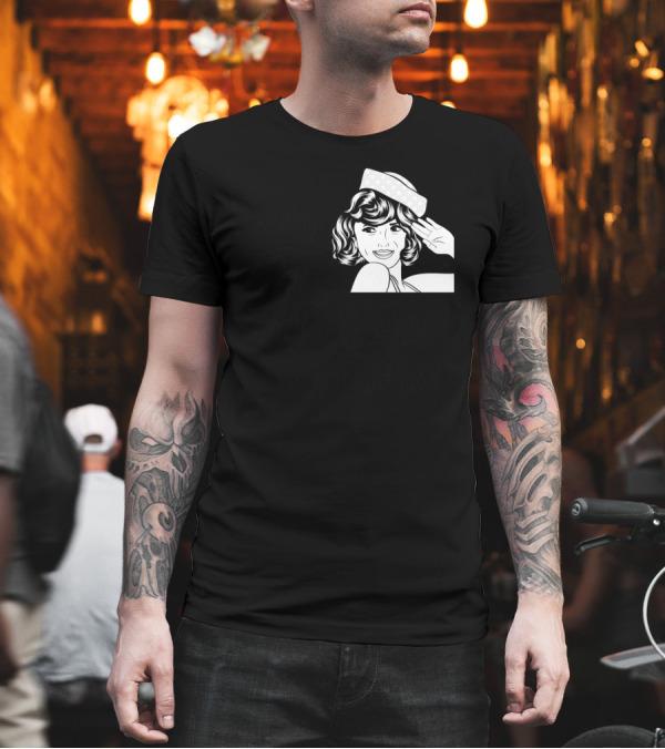 I'm Not With Stupid Anymore Retro Woman Saluting T-Shirt I'm Not With Stupid Anymore Retro Woman Saluting T-Shirt