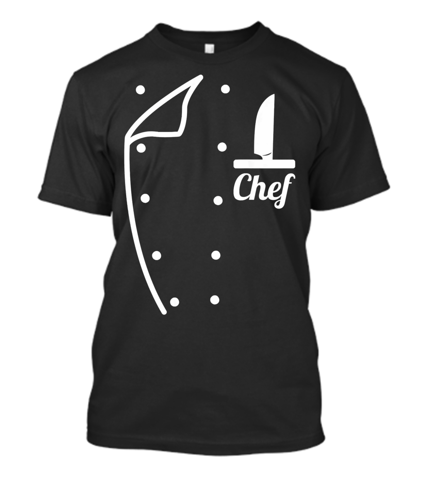 Funny Chef Uniform Faux Knife Chef T-Shirt