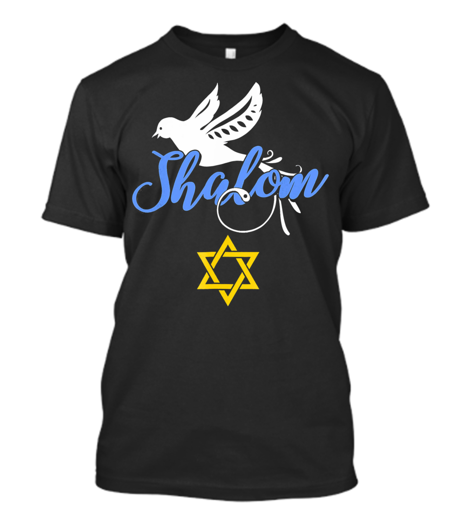 Shalom Star Of David Dove Hanukkah T-Shirt