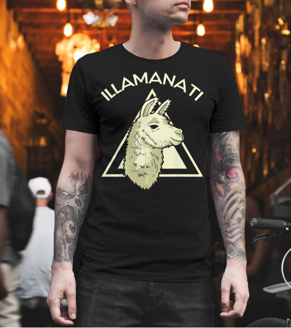 Illamanati Llama Alpaca Illuminati Triangle T-Shirt Illamanati Llama Alpaca Illuminati Triangle T-Shirt
