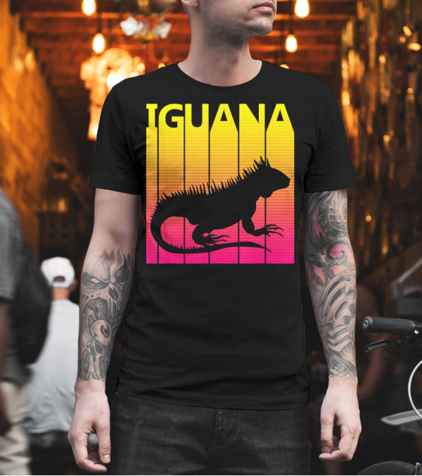 Retro Iguana Sunset T-Shirt Retro Iguana Sunset T-Shirt