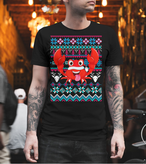 Funny Merry Ugly Christmas Crab T-Shirt Funny Merry Ugly Christmas Crab T-Shirt