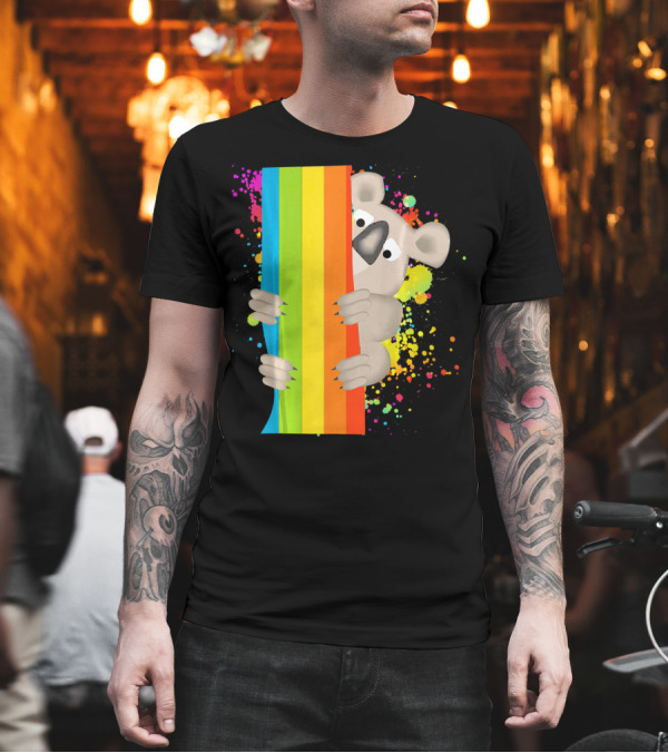 Gay Pride Month Cute Koala Rainbow T-Shirt Gay Pride Month Cute Koala Rainbow T-Shirt