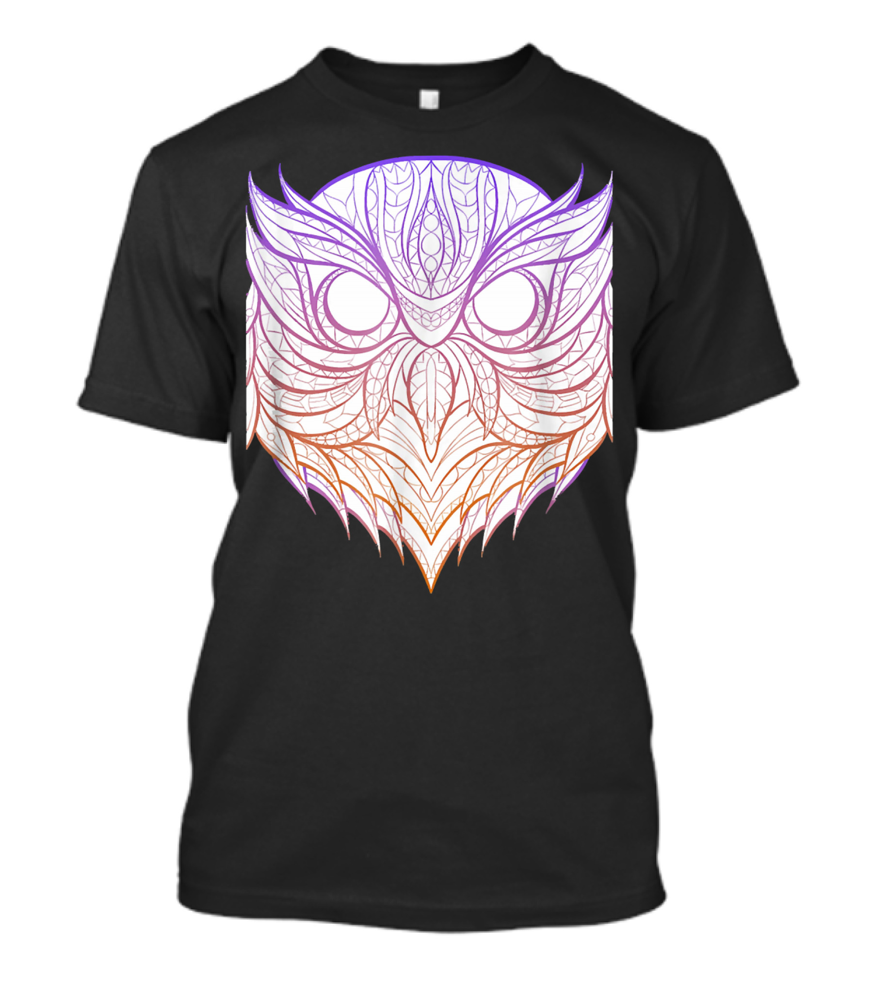 Maverick Infanta Psychedelic Mandala Owl Face T-Shirt