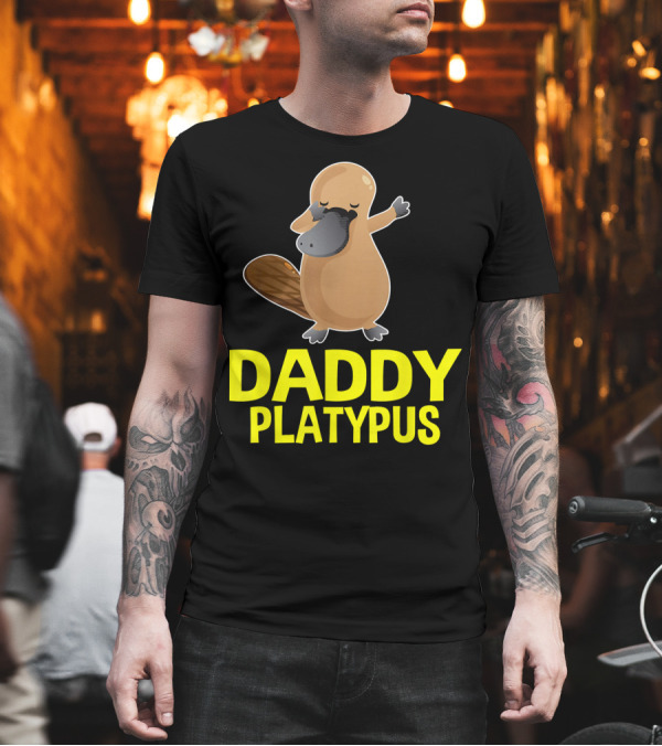 Daddy Platypus Dabbing Cartoon Mat T-Shirt Daddy Platypus Dabbing Cartoon Mat T-Shirt