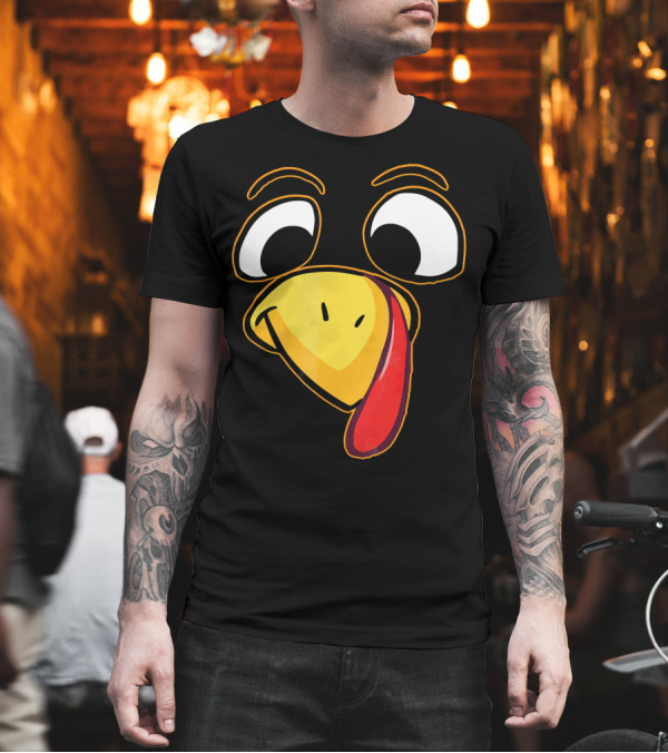 Big Turkey Face Funny Cartoon Expression T-Shirt Big Turkey Face Funny Cartoon Expression T-Shirt