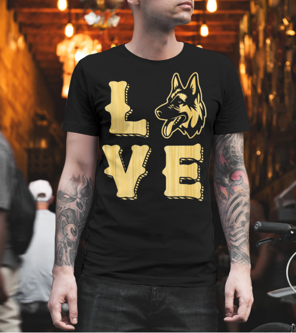 German Shepherd Love Cute Dog Lovers Woo T-Shirt German Shepherd Love Cute Dog Lovers Woo T-Shirt