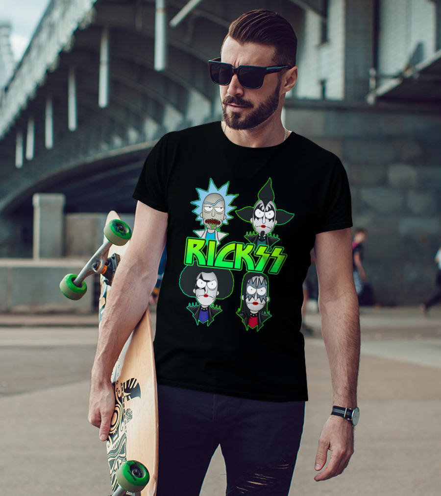 Rick And Morty KISS Band Parody Rickss T-Shirt