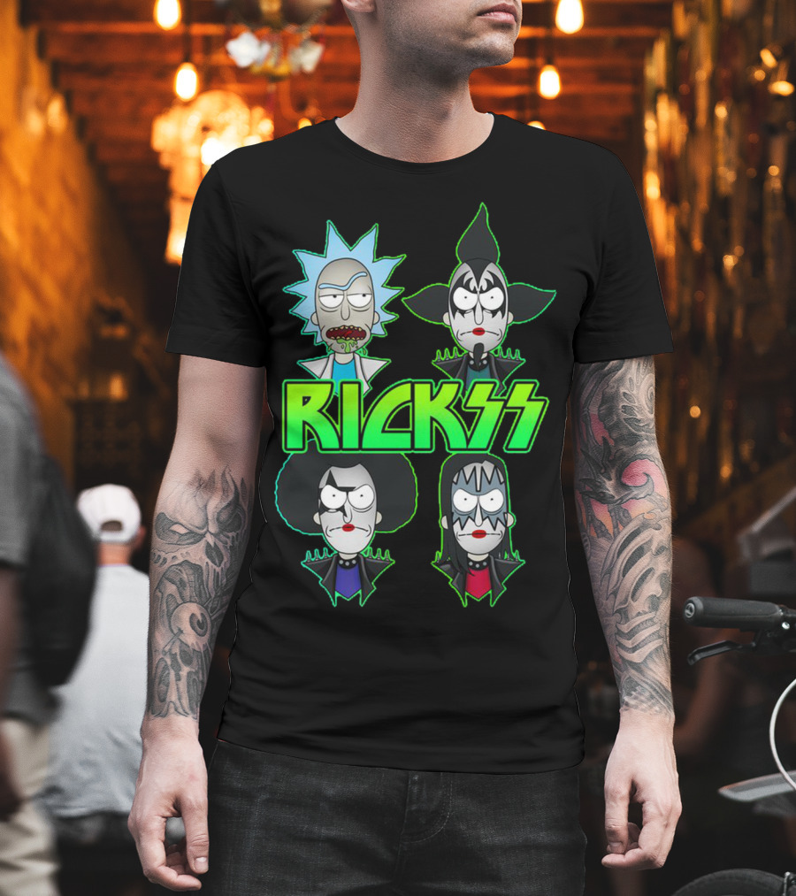 Rick and Morty KISS Band Parody Rickss T-Shirt