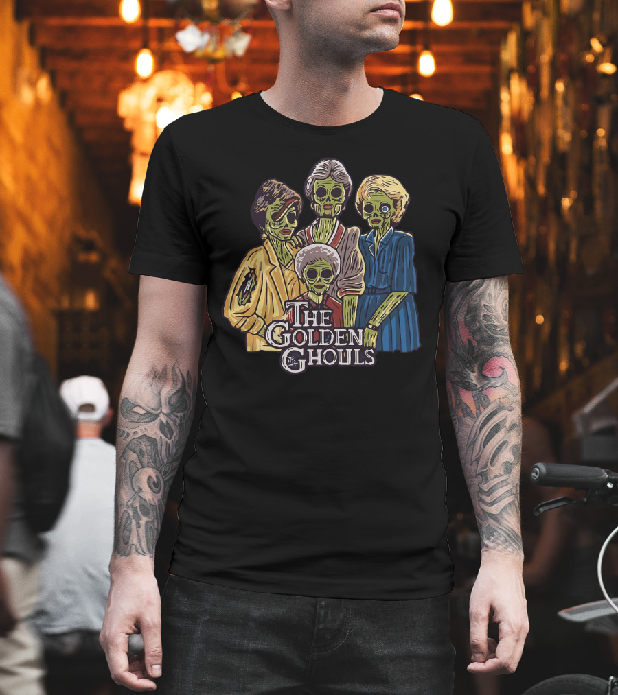 The Golden Girls The Golden Ghouls Halloween Zombie Group T-Shirt