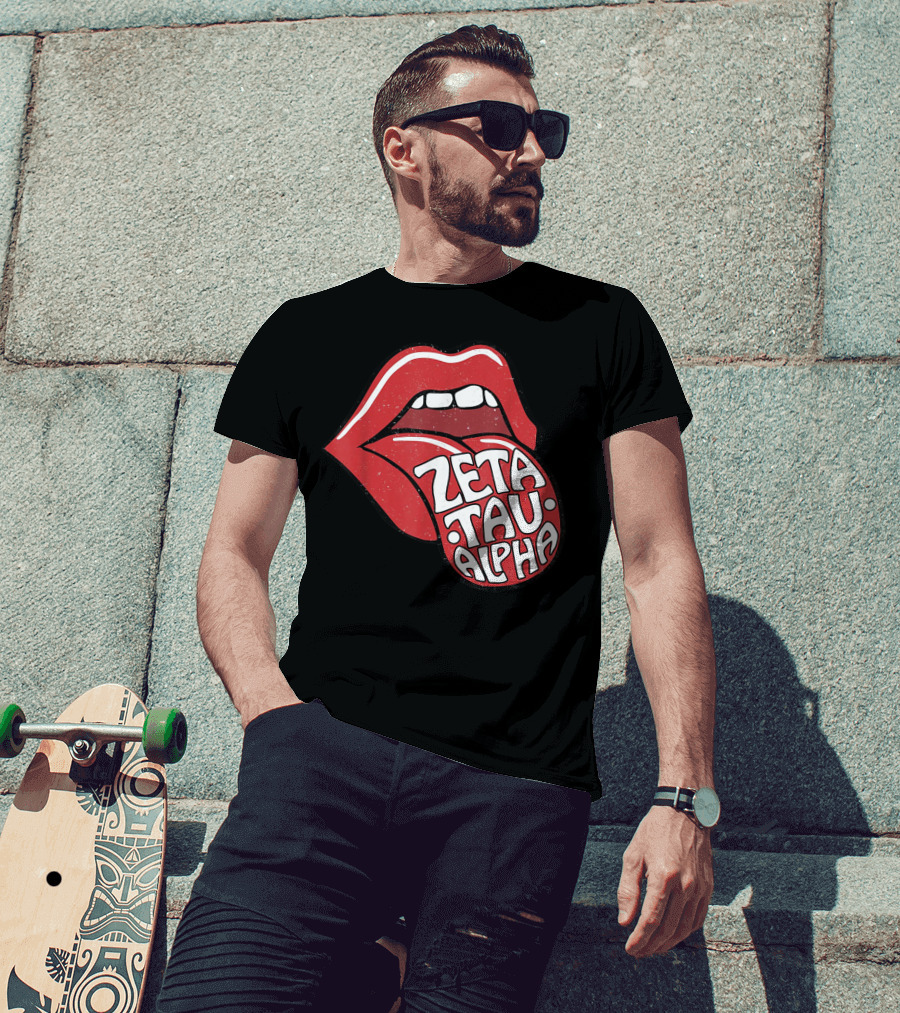 Zeta Tau Alpha Tongue Logo Pop T-Shirt