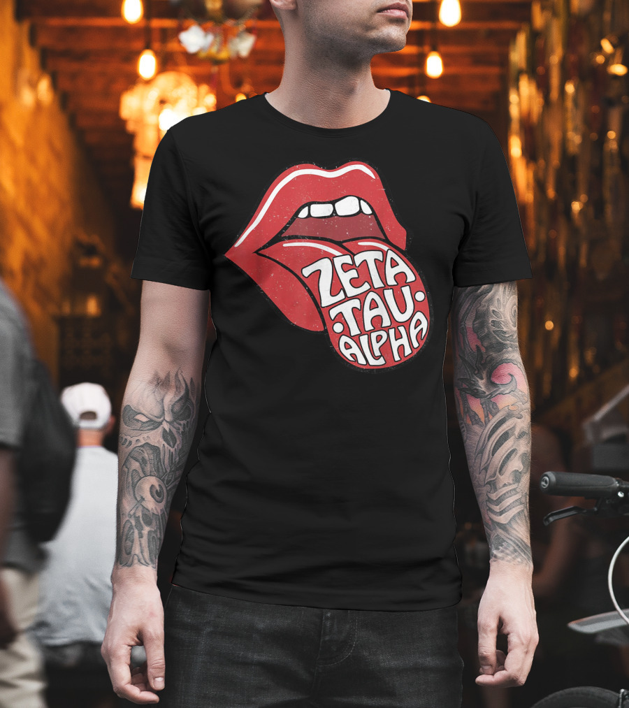 Zeta Tau Alpha Tongue Logo Pop T-Shirt