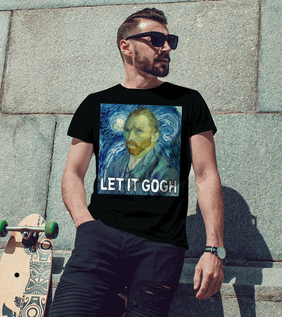 Vincent Van Gogh Let It Gogh Starry Night T-Shirt