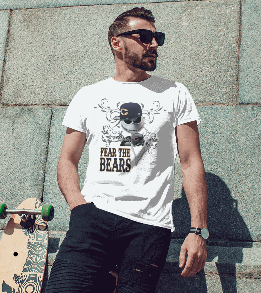 JACK SKELLINGTON Chicago Bears Fear The Bears T-Shirt
