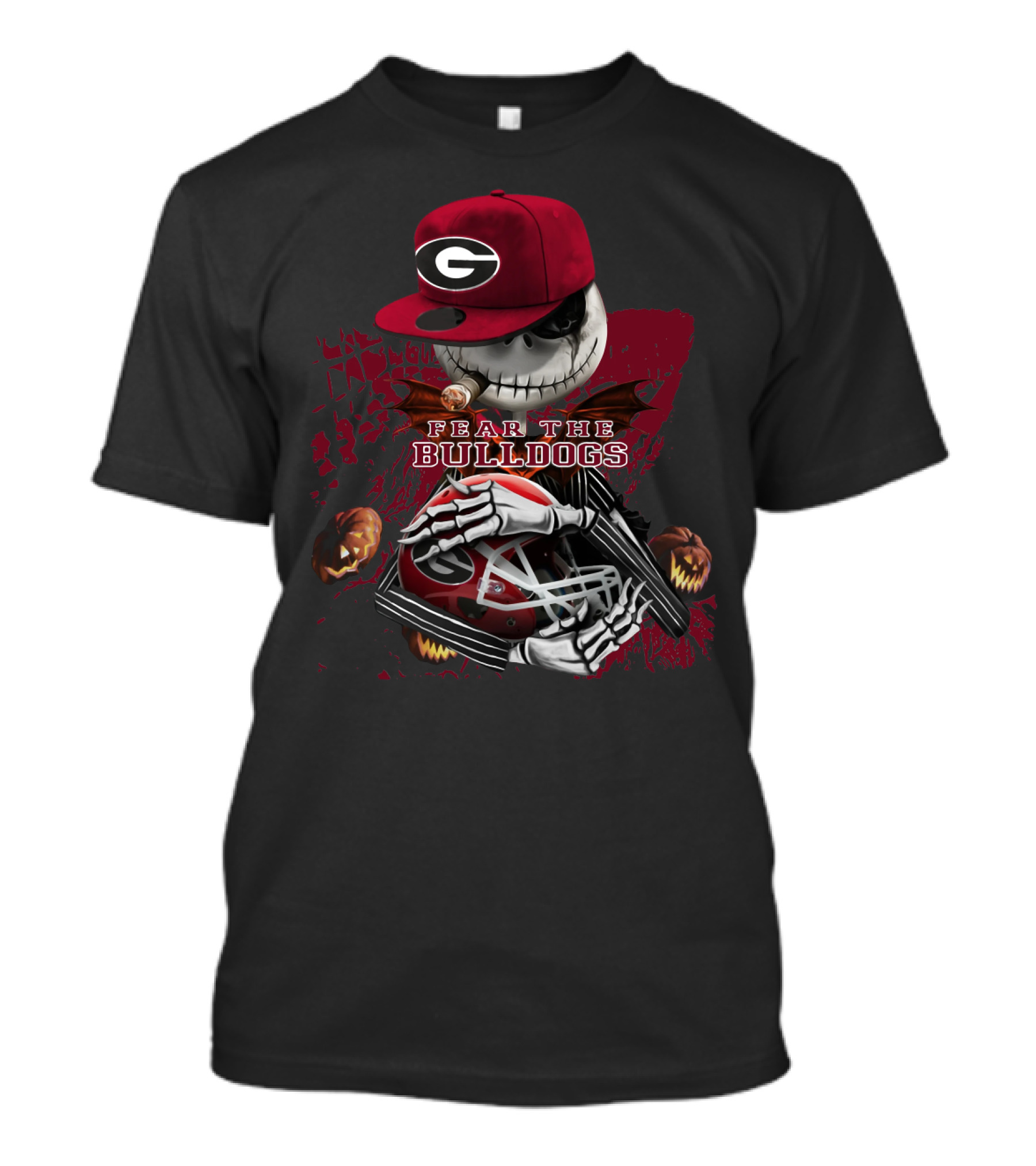 Jack Skellington Georgia Bulldogs Fear The Bulldogs T-Shirt