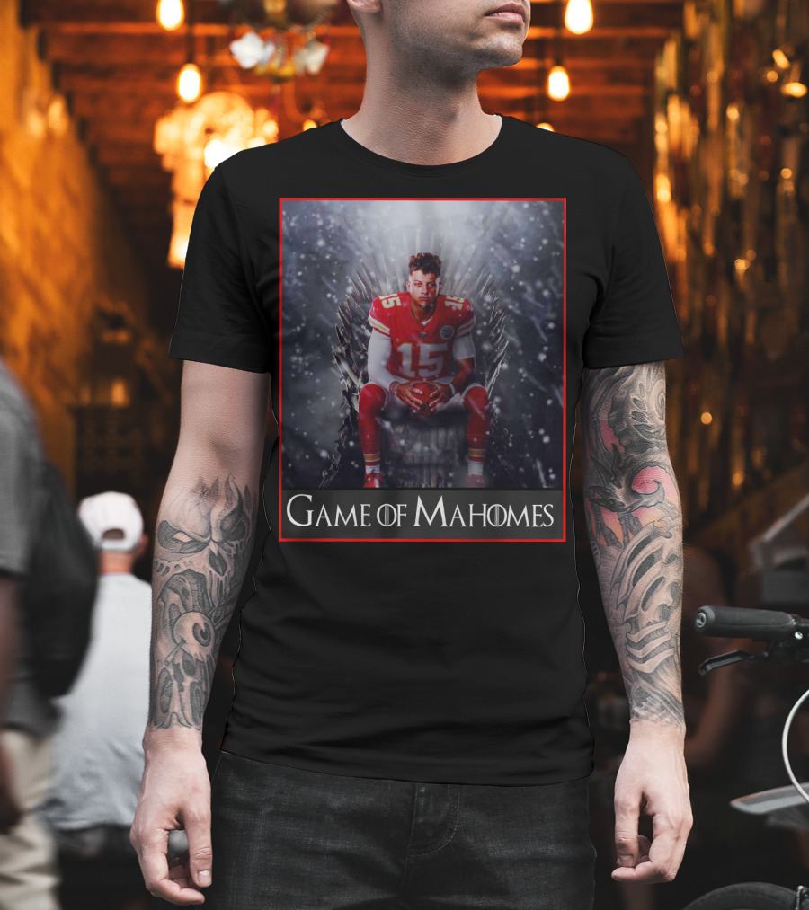 Game of Mahomes Iron Throne Chiefs Number 15 T-Shirt