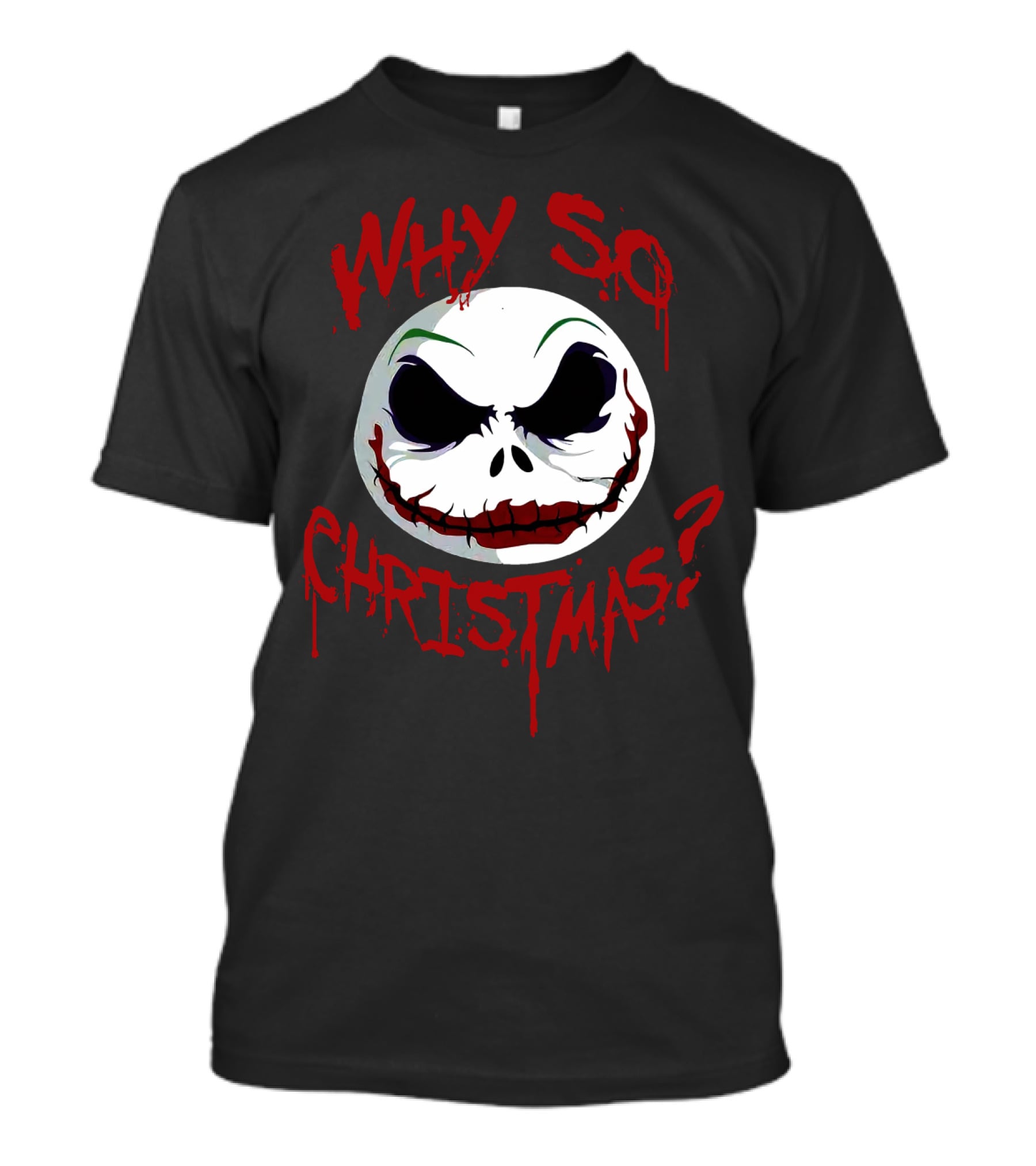 Jack Skellington Face Why So Christmas? T-Shirt