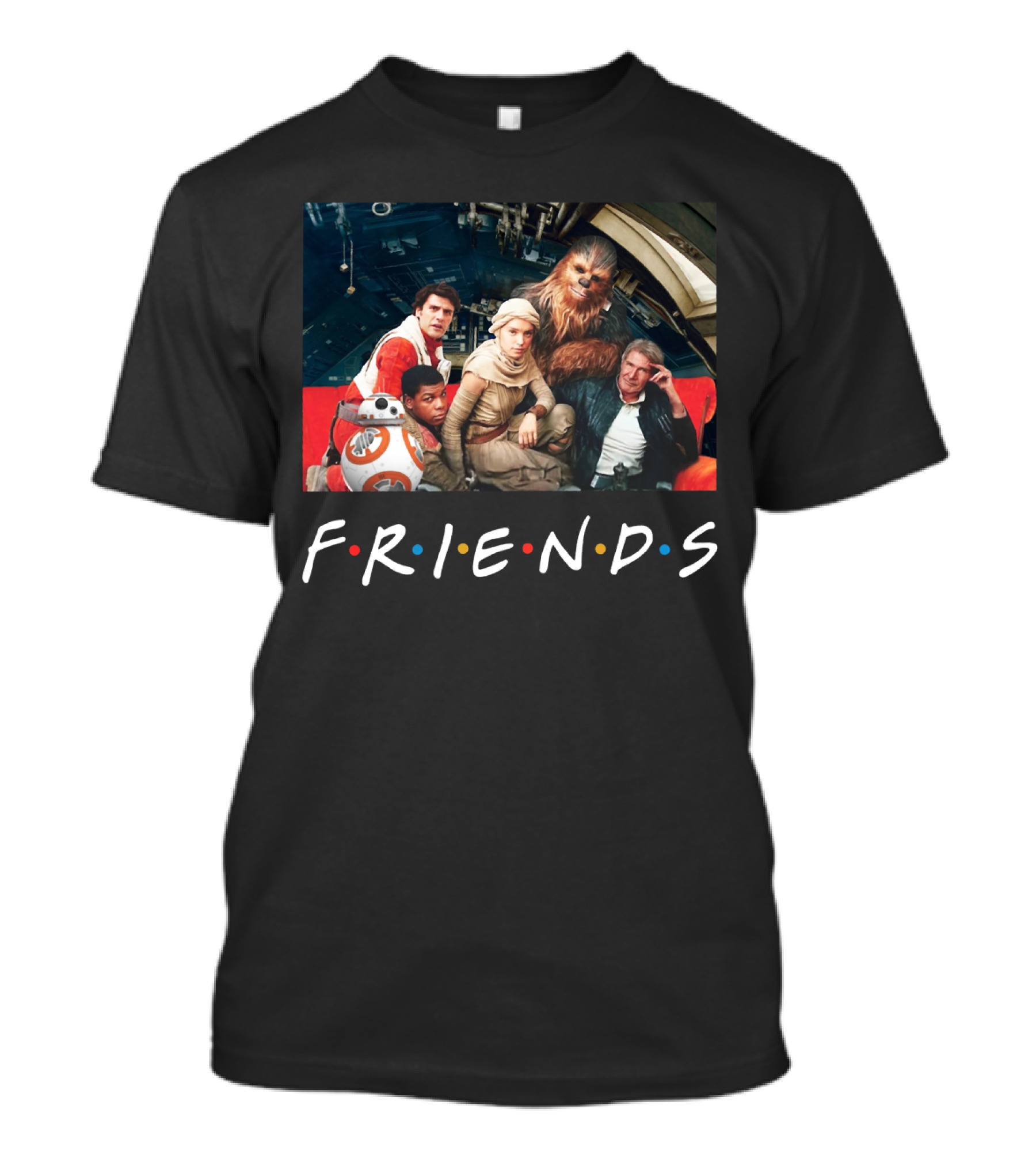 Star Wars Cast In Friends T-Shirt