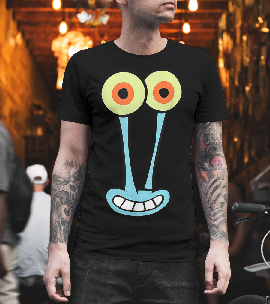 Gary Halloween Snail Cartoon Face Funny Group Costume T-Shirt