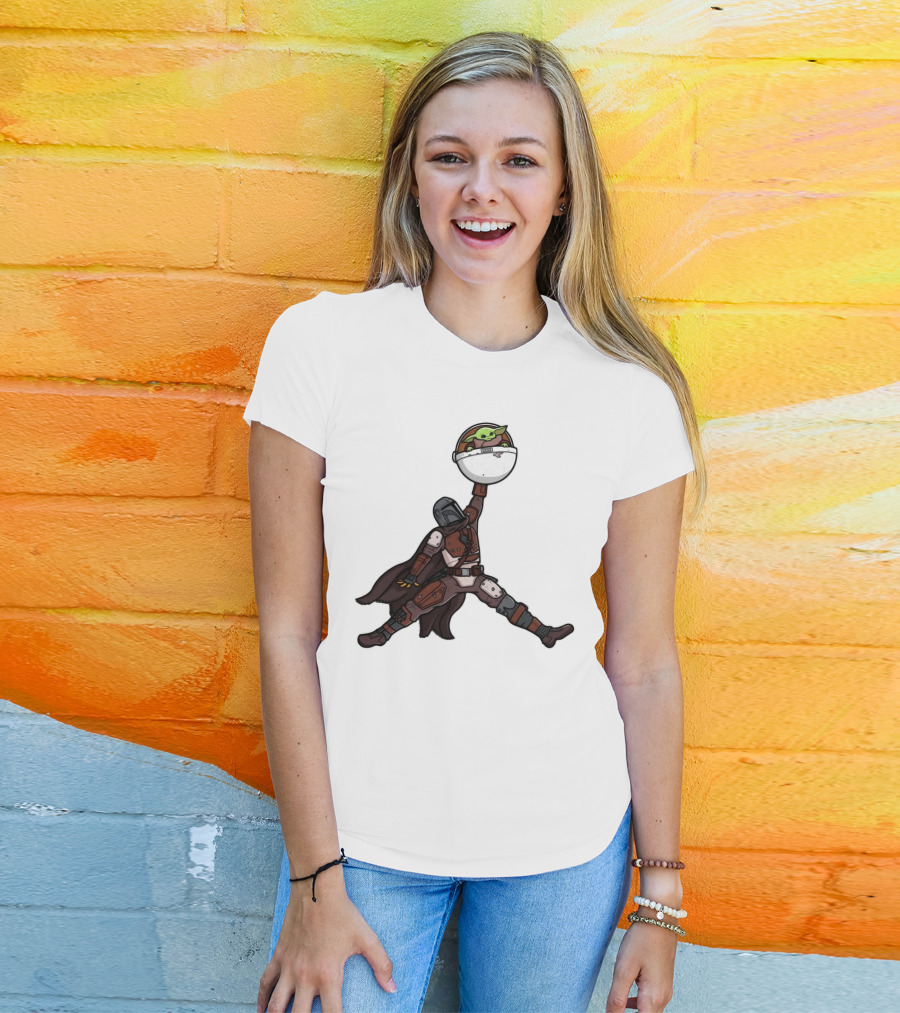 Boba Fett Baby Yoda Air Jordan T-Shirt