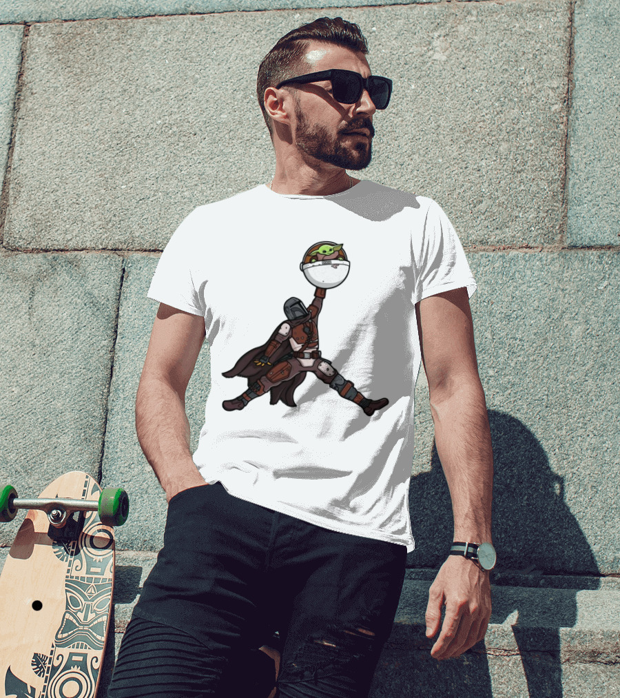 Boba Fett Baby Yoda Air Jordan T-Shirt