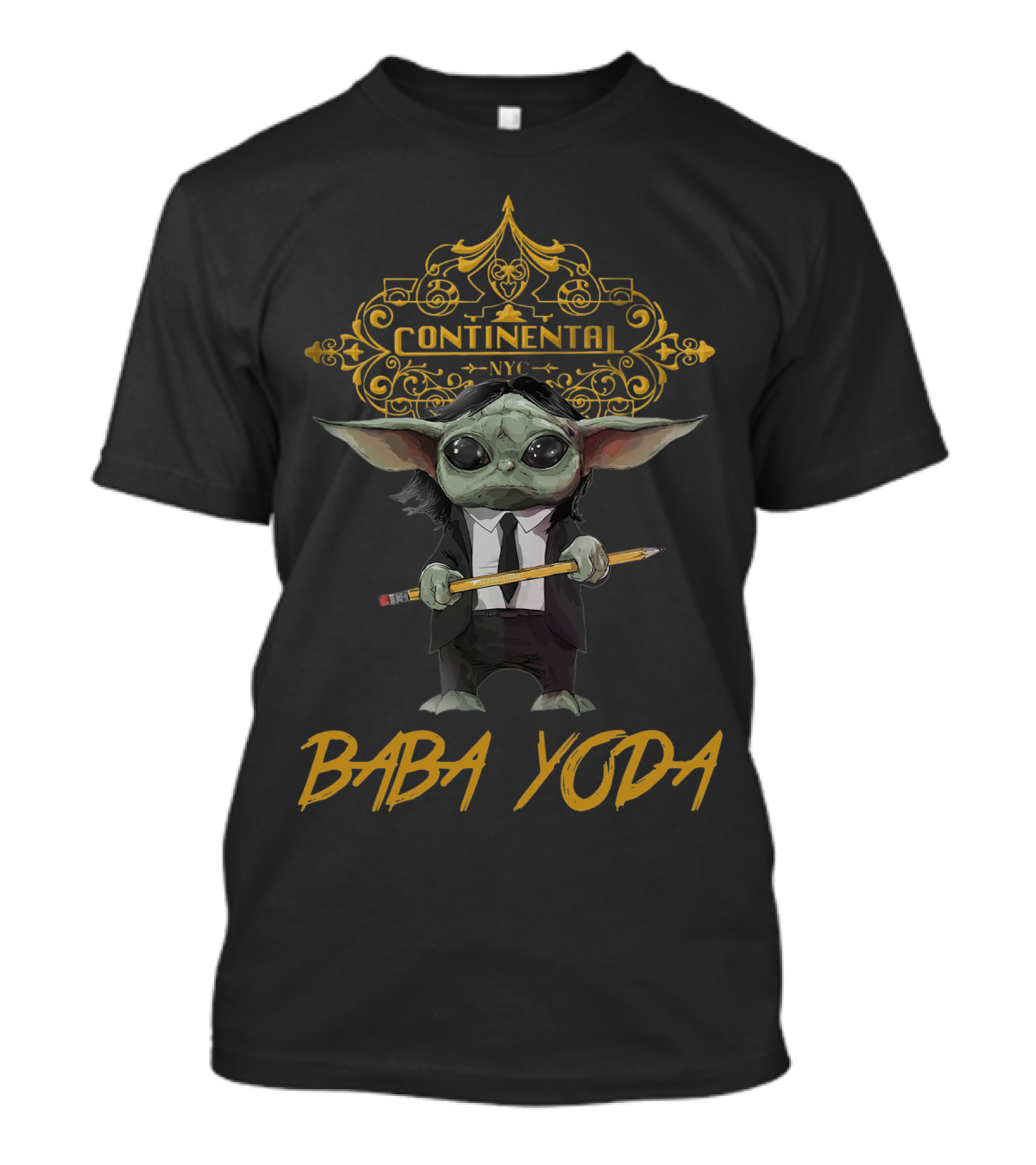 Continental NYC Baba Yoda John Wick Fusion T-Shirt