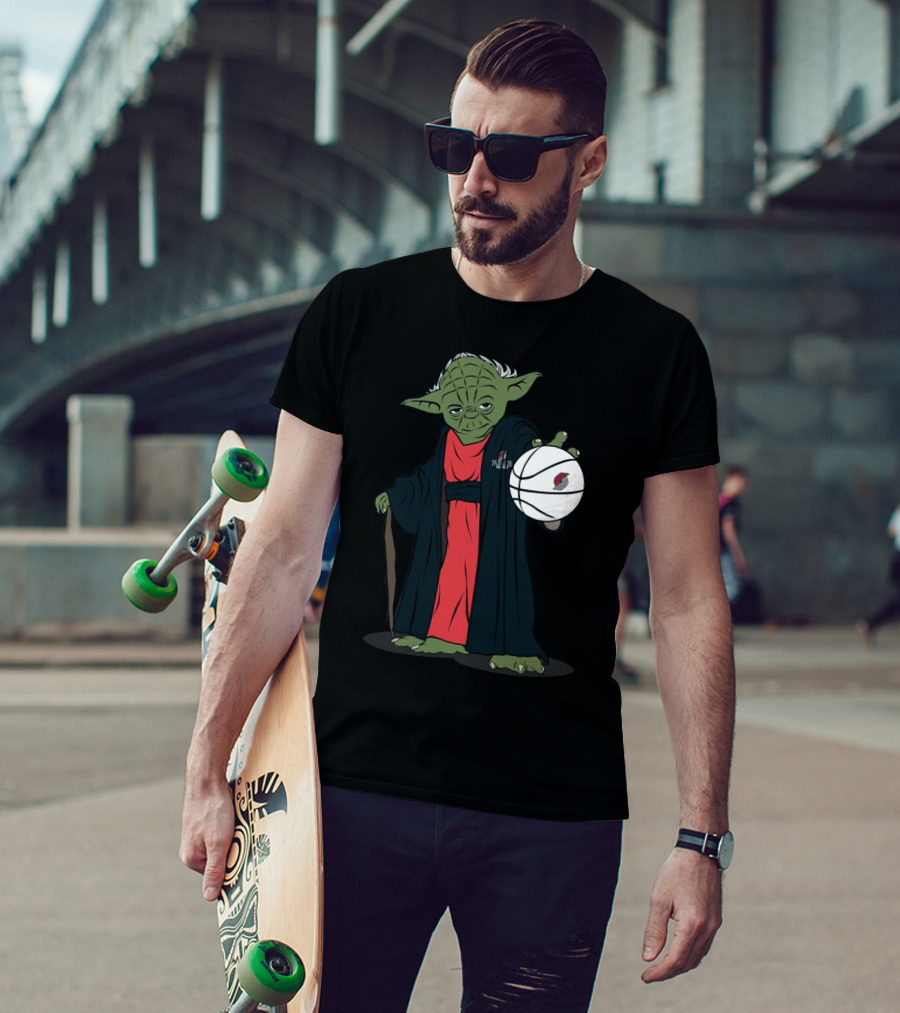 Master Yoda Portland Trail Blazers Basketball Force T-Shirt