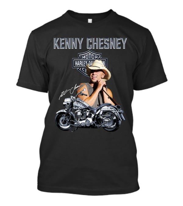 Kenny Chesney Harley Davidson Motorcycles 129 Signature T-Shirt