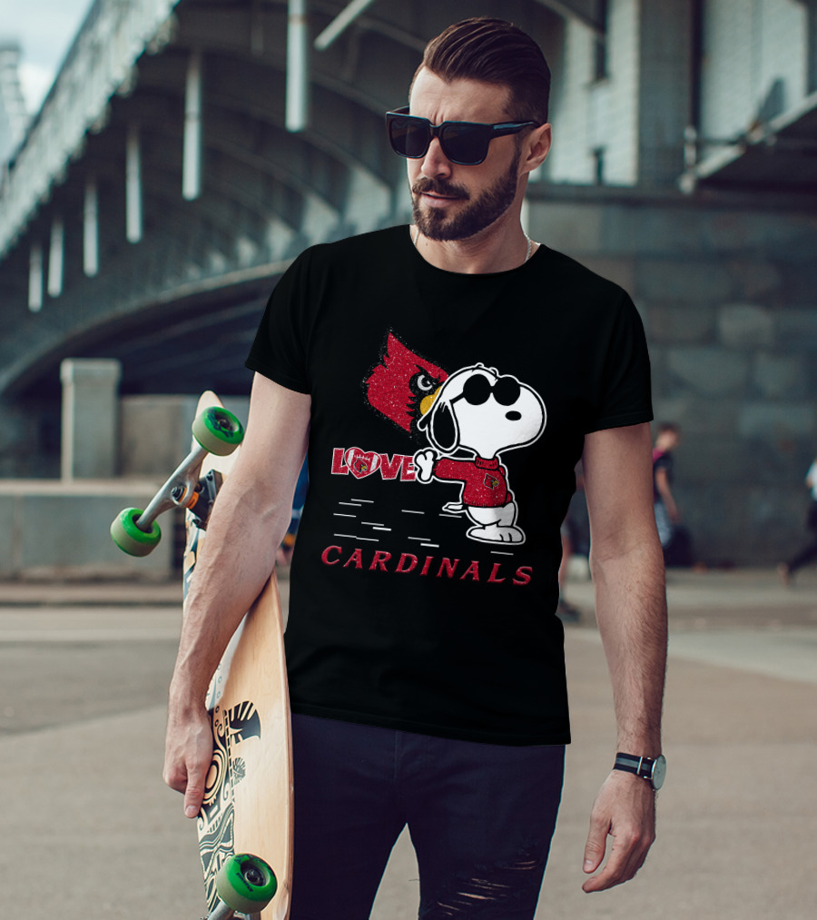 Snoopy Cardinals Love Louisville T-Shirt