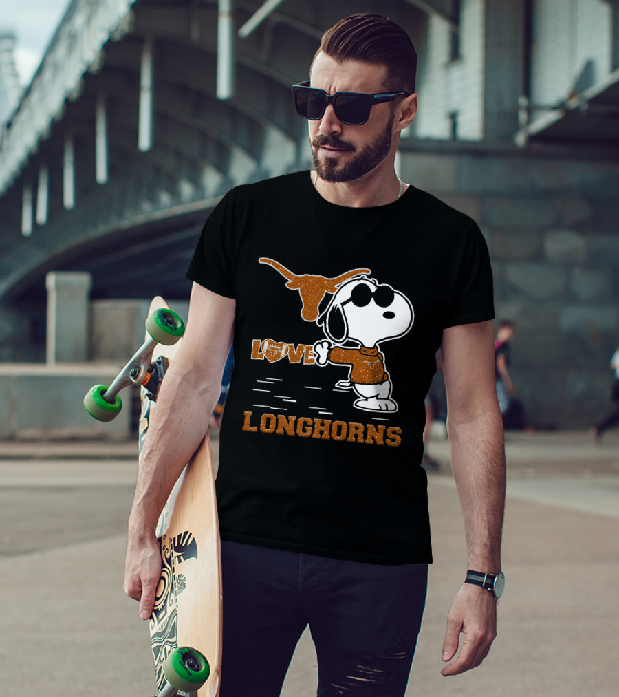 Snoopy Love Longhorns T-Shirt