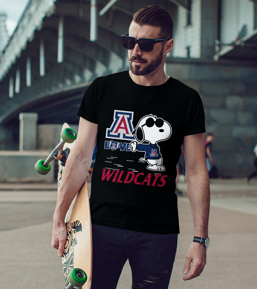 Snoopy Love Arizona Wildcats T-Shirt
