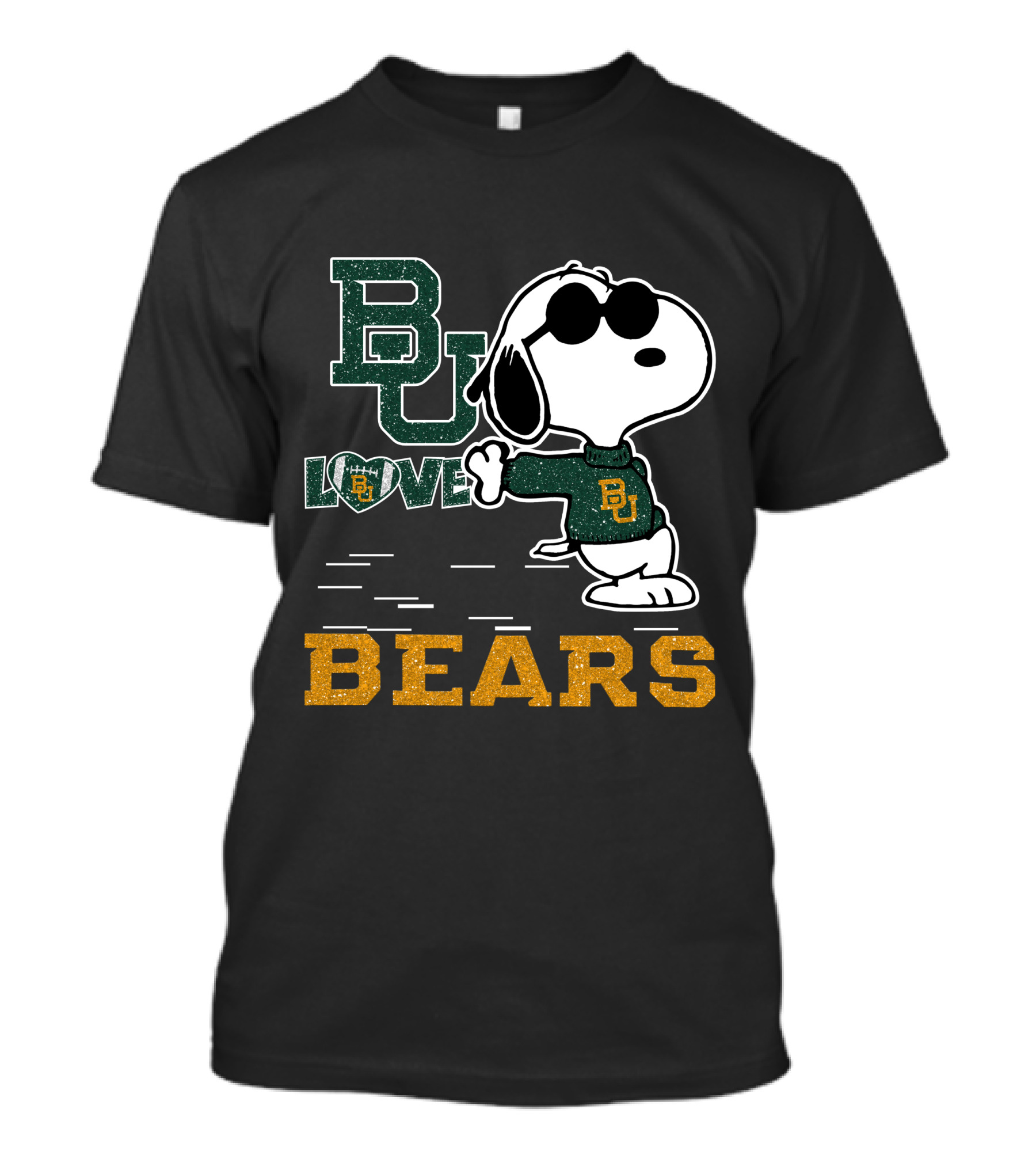BU Love Snoopy Baylor Bears T-Shirt