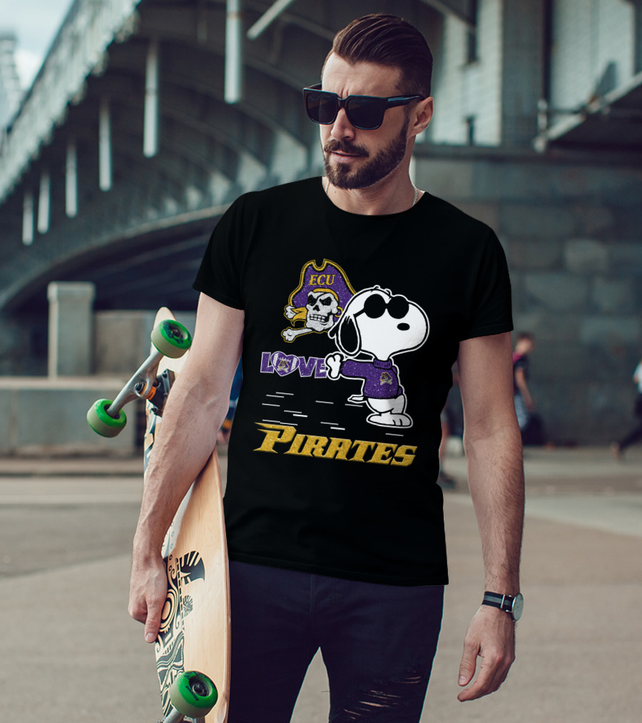 Snoopy ECU Love Pirates T-Shirt