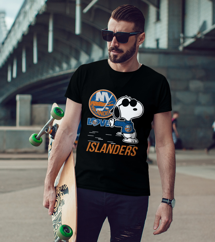 Snoopy Love NY Islanders T-Shirt