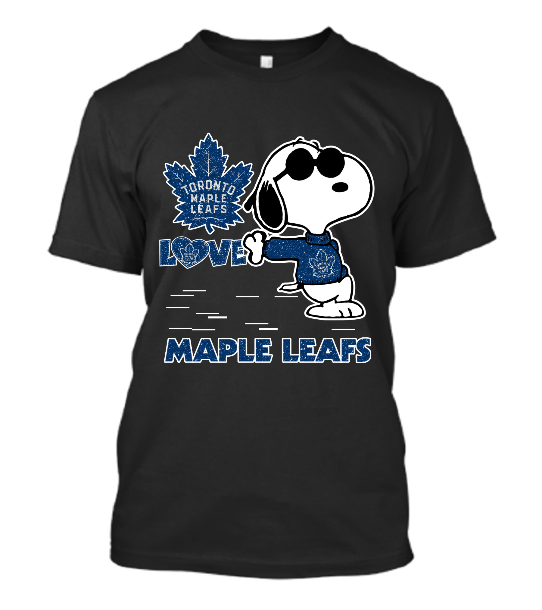 Snoopy Love Toronto Maple Leafs Hockey Enthusiast T-Shirt