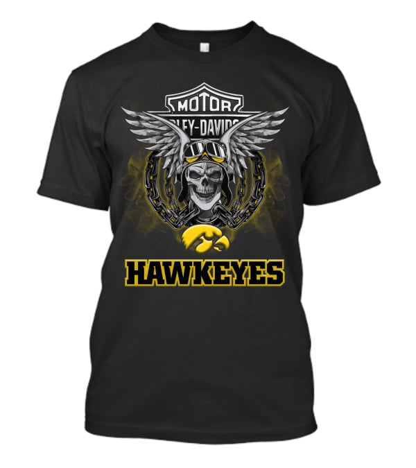Hawkeyes Motor Harley Davidson Ncaa Football Fans T-Shirt