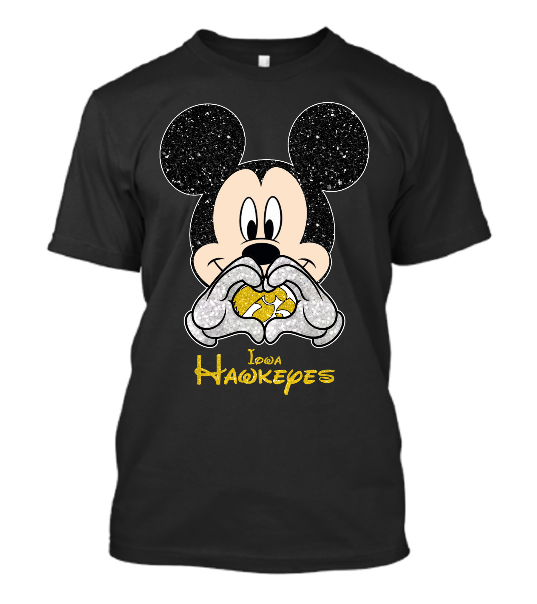 Mickey Mouse Iowa Hawkeyes Ncaa Football Fans T-Shirt