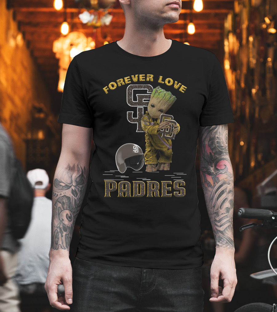 Forever Love Groot San Diego Padres MLB Fans T-Shirt