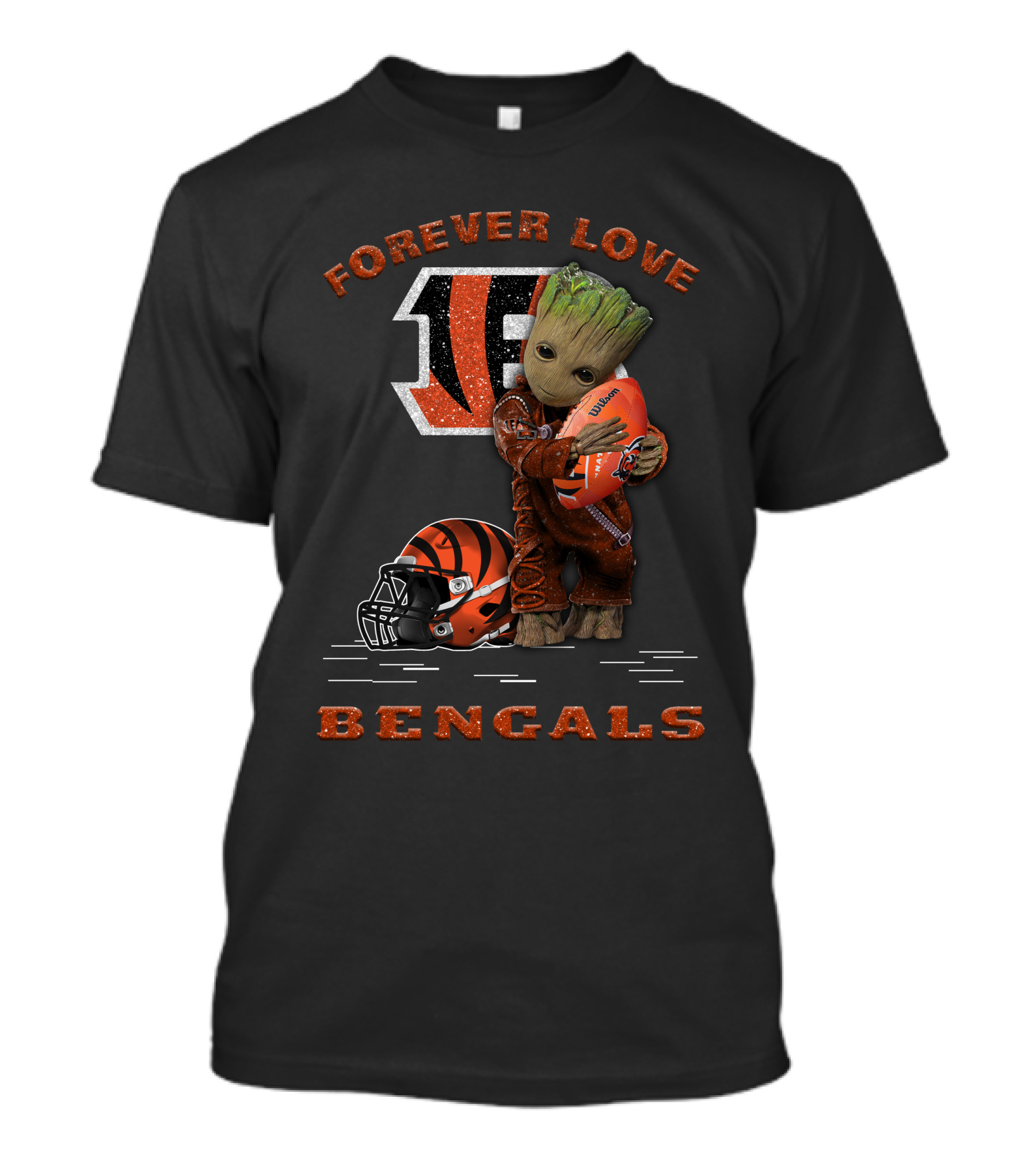 Forever Love Groot Cincinnati Bengals T-Shirt
