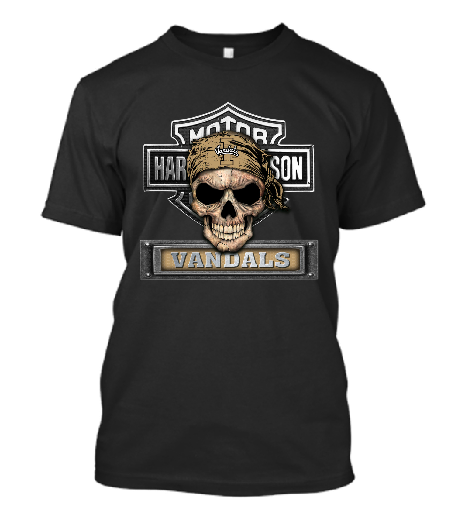 Harley Davidson Vandals Skull Icon Idaho Vandals T-Shirt