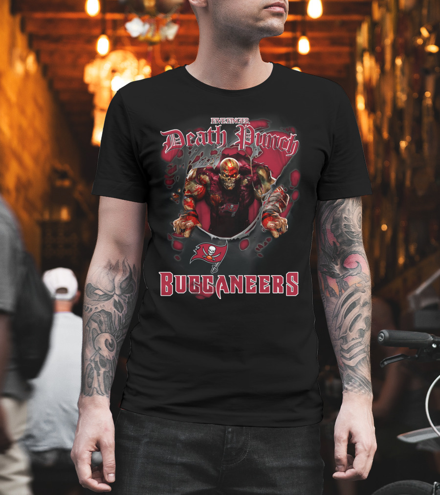 Five Finger Death Punch Nfl Buccaneers Tampa Bay Fans T-Shirt
