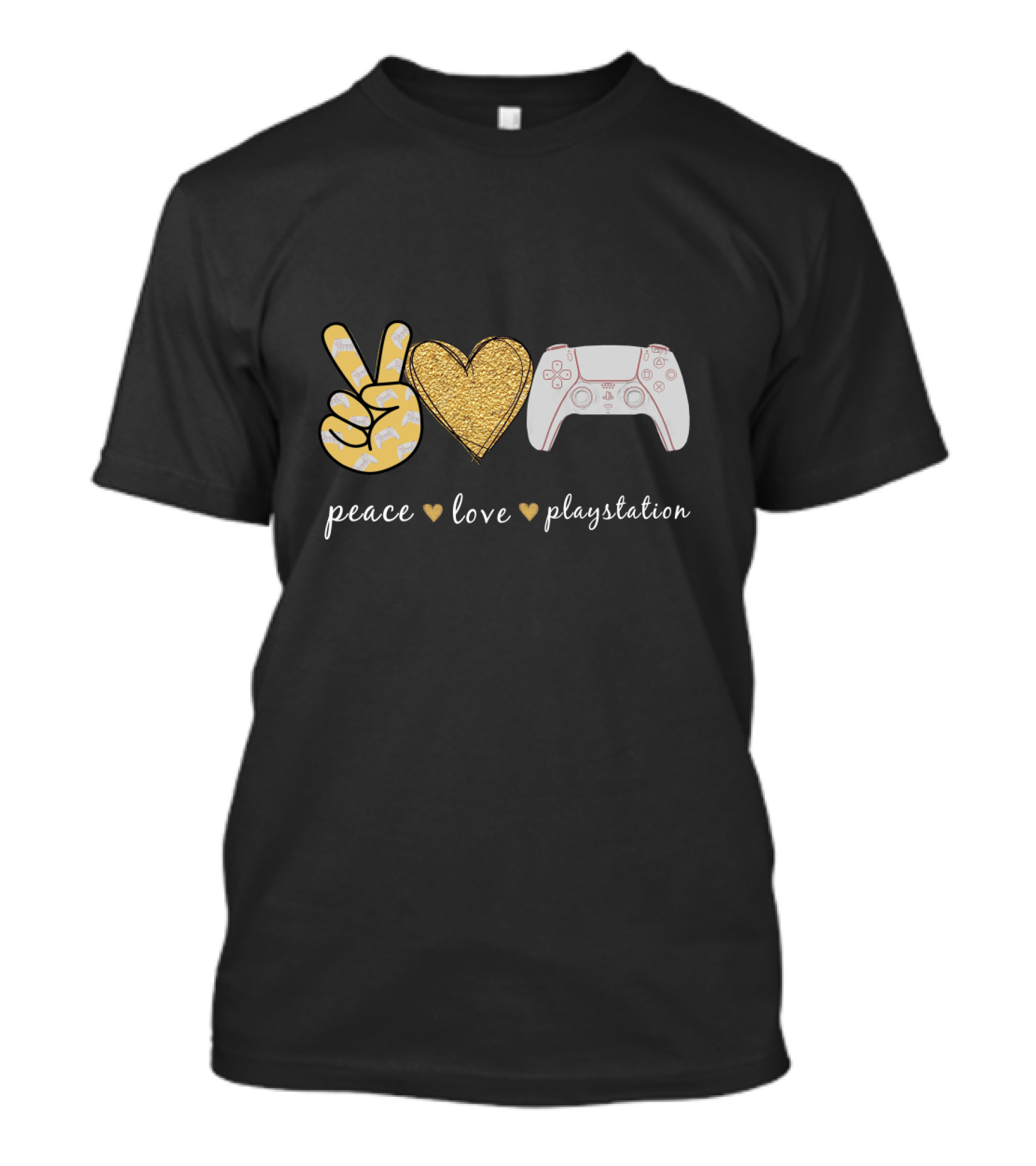 Peace Love Playstation Controller T-Shirt