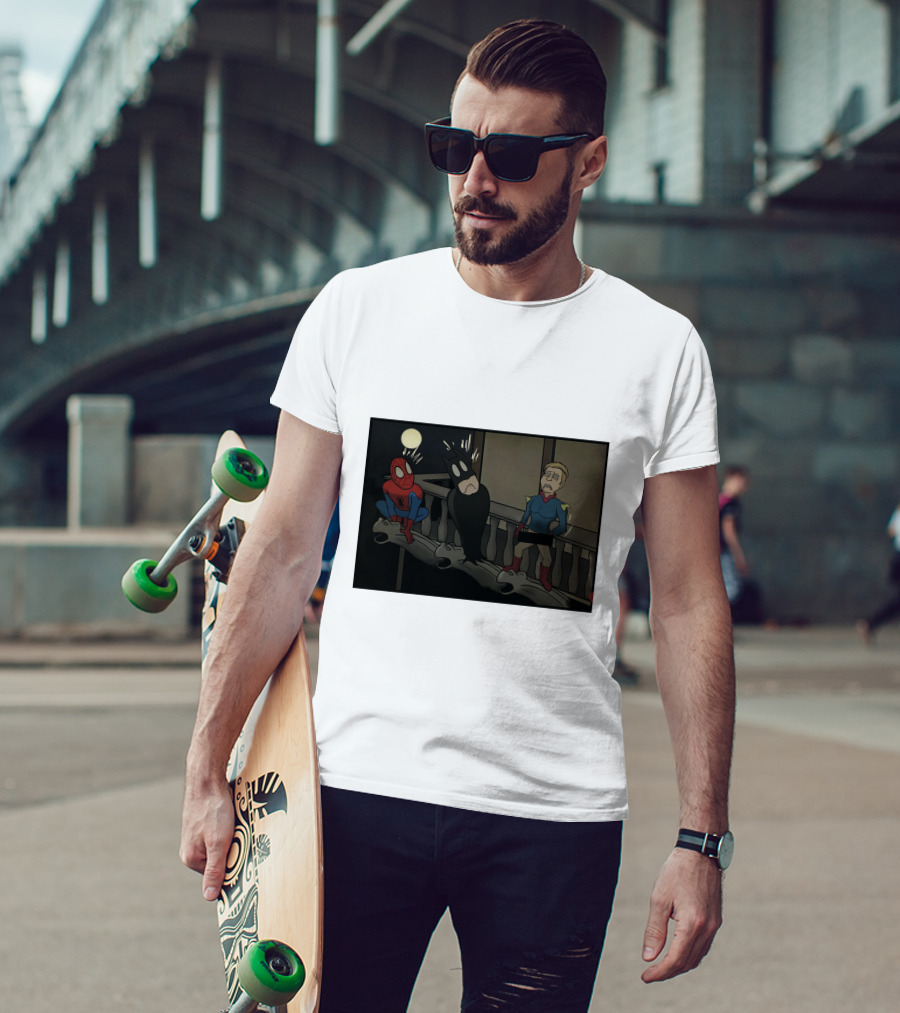 I Can Do What Ever I Want Superheroes On Balcony At Night T-Shirt